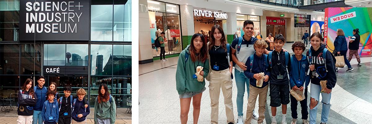 Grupo Preston 2023 en Manchester en el Museo y de Shopping