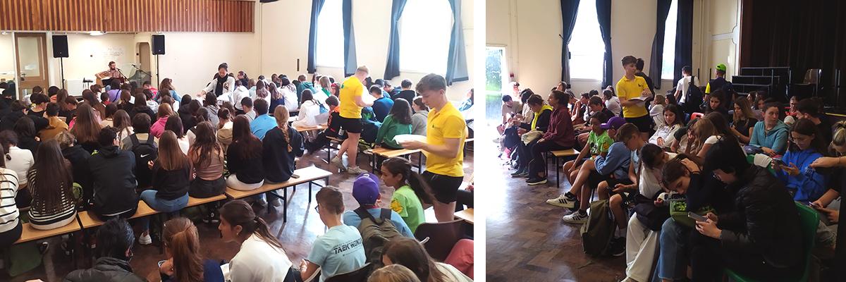 Dublín 4 - Tiempo rebelde, Juegos Olímpicos y La Macarena. 2 Grupo Dublín 2023 cantando en el karaoke de la residencia