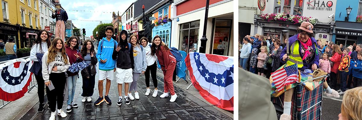 Deportes, Spiderman, un desfile y un ciervo en Killarney 2 Grupo Killarney 2023 en el desfile de la Independencia