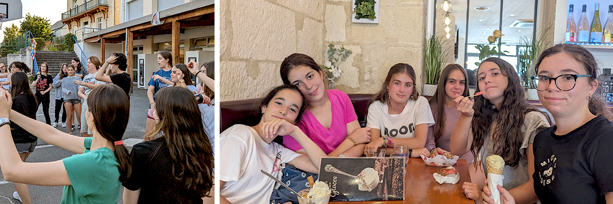 Grupo Valle de Loira 2023 en Loches con otros estudiantes internacionales