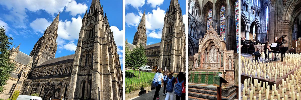 Grupo Edimburgo 2023 visitando la catedral