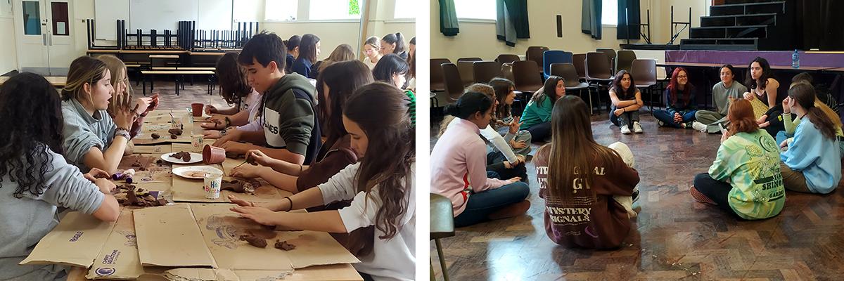 Grupo Dublín 2023 haciendo actividades en el Campus