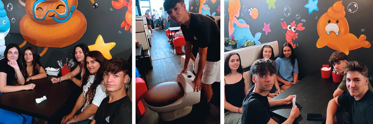 Desde Toronto con amor - 2023 5 Grupo Toronto 2023 tomando algo en Poop Cafe