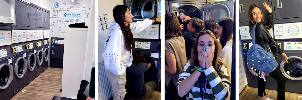 Edimburgo 2 - Disfrutando cada rincón, cada "piedrecita". 4 Grupo Edimburgo 2023 haciendo la colada